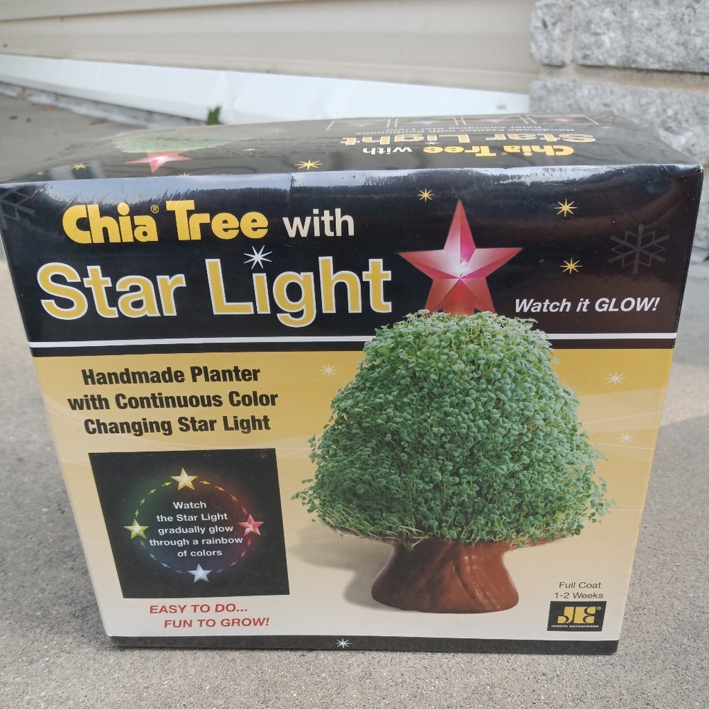 Chia Tree Star Light NIB Sealed Joseph Enterprises